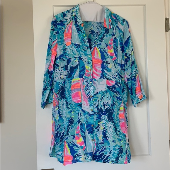 Lilly Pulitzer Other - Lilly Pulitzer - Natalie Cover-Up Shirtdress